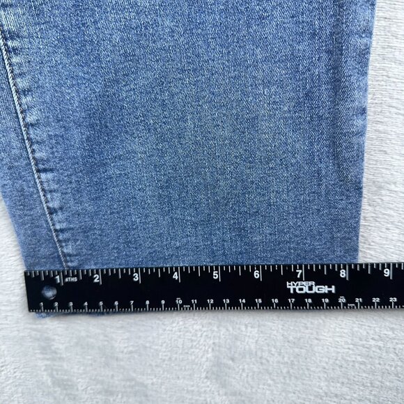 Sonoma High Rise Curvy Straight Jeans Womens Size 14R Denim Stretch Blue - Picture 11 of 12